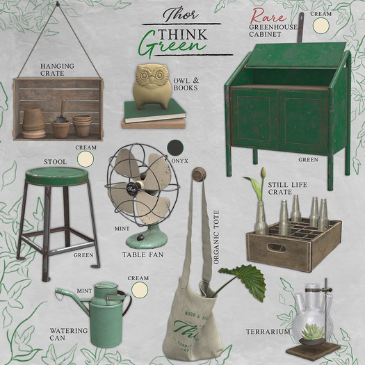 ..::THOR::.. Greenhouse Stool - Green