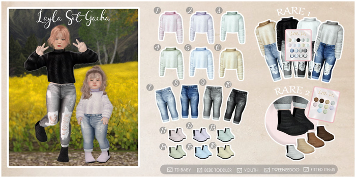 {Little Tots} Layla Set - Purple Boots YOUTH (12)