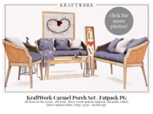 KraftWork Carmel Porch Set . FATPACK PG (Add Me)
