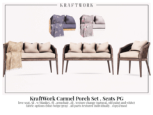 KraftWork Carmel Porch Set . Seats PG (Add Me)