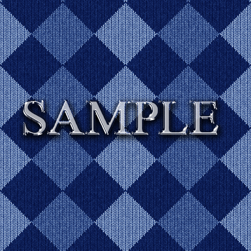 Zoy Texture [ DIAMOND KNIT 14 ] Seamless - Blue