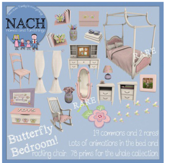 NACH Butterfly Mirror RARE