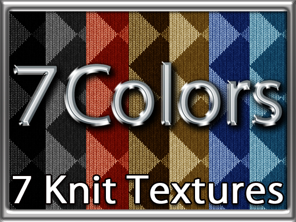 Zoy Texture [ DIAMOND KNIT 14 ] Seamless - 7 Colors