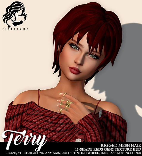 !!Firelight!! Terry Unisex Reds