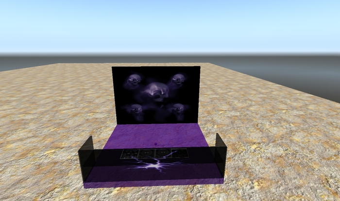 Haunted Skull DJ Booth Boxed