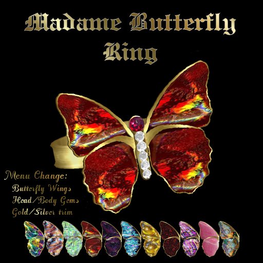 Ashira's Madame Butterfly Ring