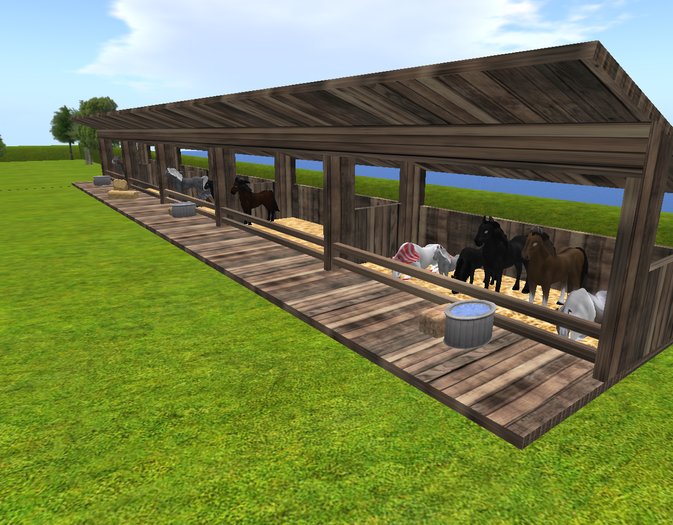 Amaretto 5 Stall Stable [7 Land Impact]