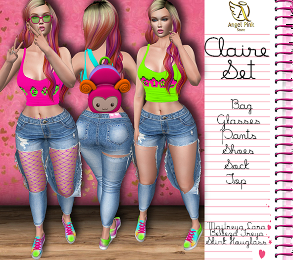 {AP}Cyndi Set Lara,Freya,Houglass,Legacy