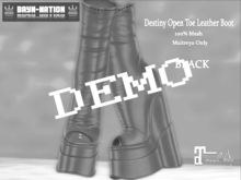 BayN-NatioN-DESTINY OPEN TOE (DEMO) LEATHER BOOTS -(Maitreya)