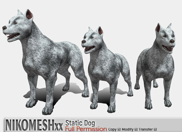 ::NIKOMESH::Full Permission Static Dog