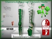 Shamrock Lace-up Platform Heels