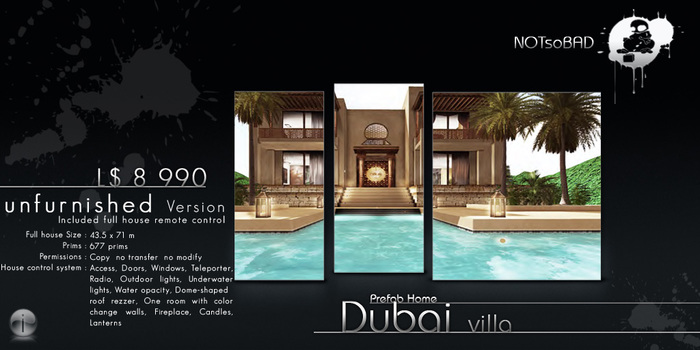 .:NsB:. DUBAI Villa House - Unfurnished version