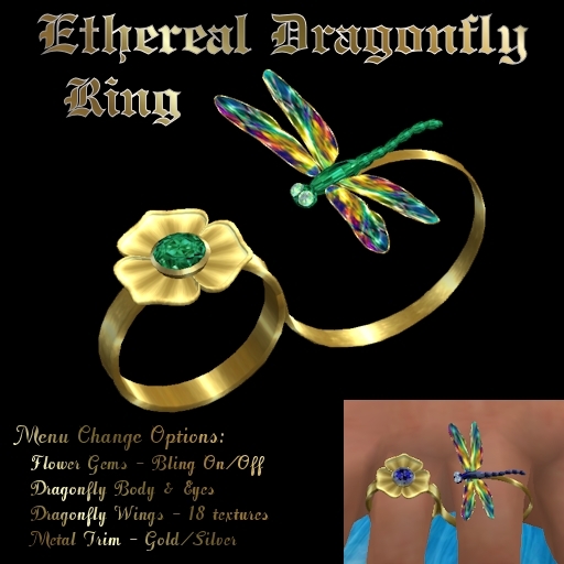 Ashira's Ethereal Dragonfly - Ring