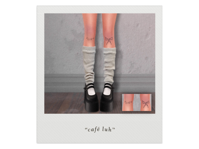 "CAFE LUH": 'Pure' Under-Knee Tattoos [BOM]