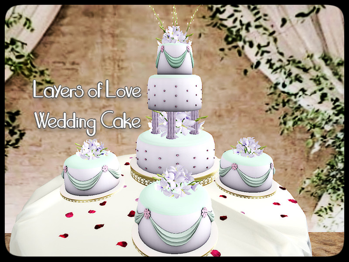 [AE] Wedding Store - Layers of Love Wedding Cake (Purple) 
