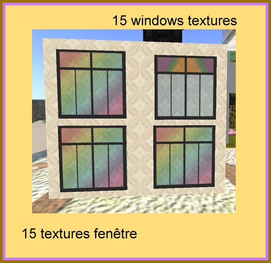 Second Life Marketplace - 15 textures fenêtre,15 windows textures