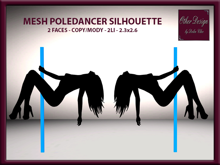 POLEDANCER MESH SILHOUETTE