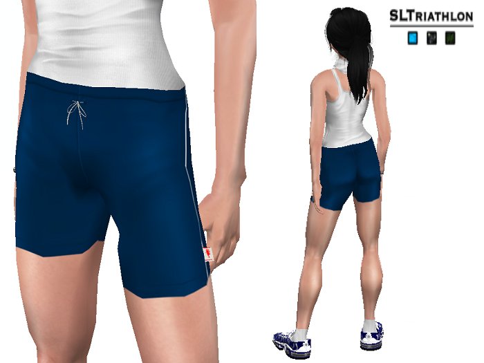 SL Triathlon Marathon Shorts Blue