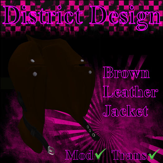 District - Brown Leather Jacket
