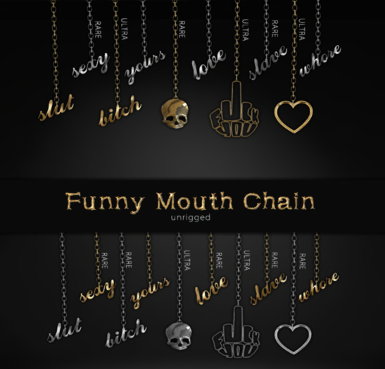 [Avenge] Mouth chain (silver) - Yours