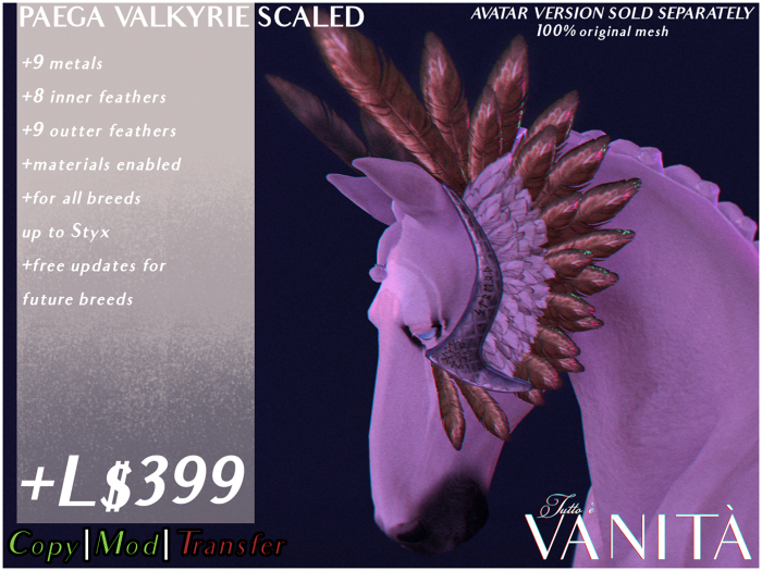 TEEGLEPET ACCESSORY: PAEGA VALKYRIE HEADRESS SCALED