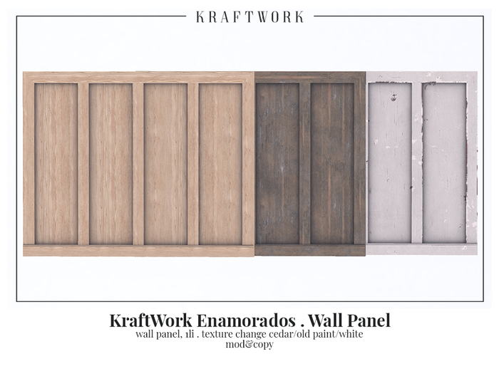 KraftWork Enamorados . Wall Panel (Add Me)