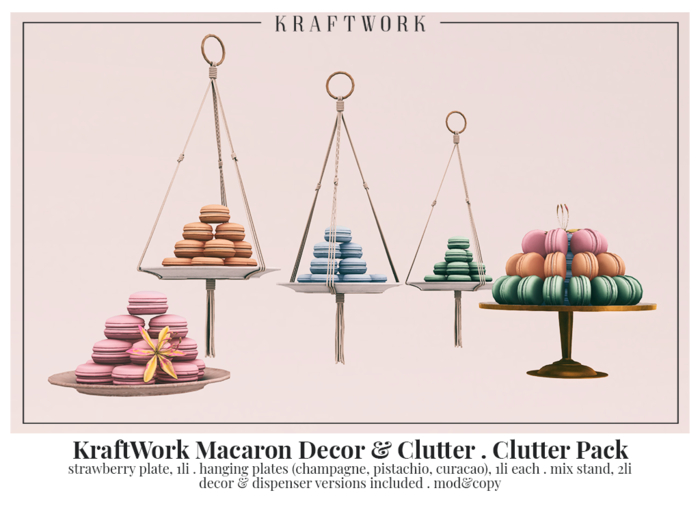 KraftWork Macaron Clutter&Decor . Clutter Pack (Add Me)