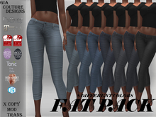 "GCD" Leah Denim Capri Pants FAT PACK