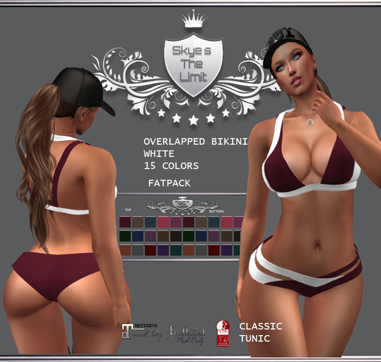 :STLF: OVERLAPPED BIKINI WHITE