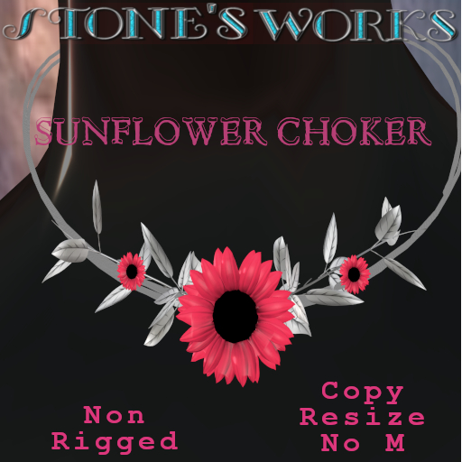 Sunflower Choker Cranberry Rd Stone's Works