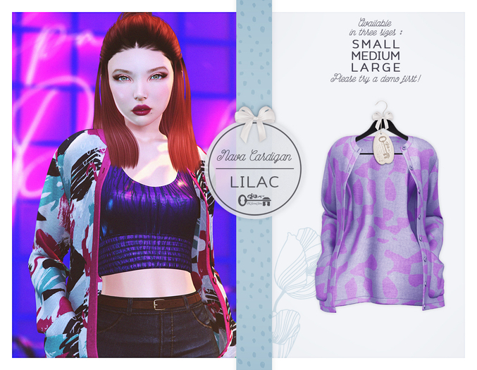 The Secret Store - Nava Cardigan - Lilac