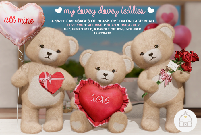 hive // my lovey dovey teddies pack