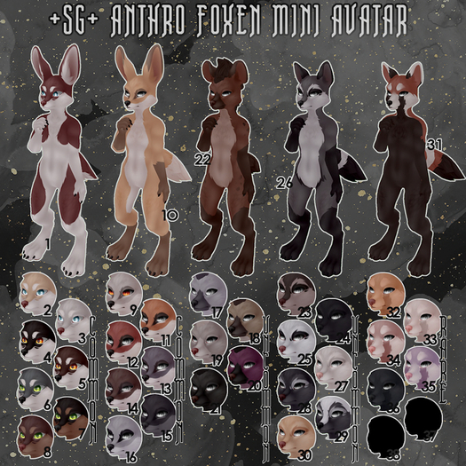 +SG+ Anthro Foxen Voucher [34] RARE