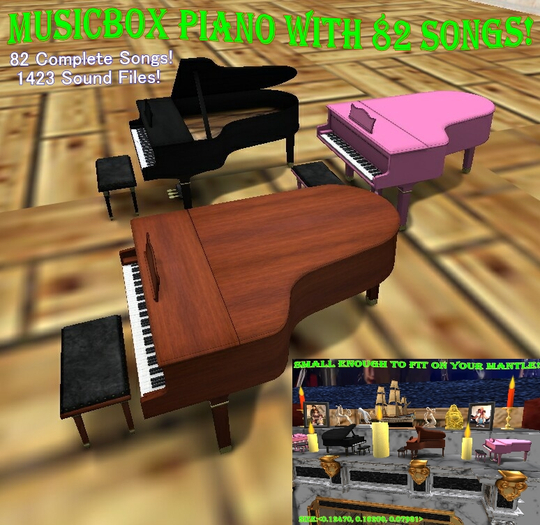 MusicBox Piano FatPack 82 Songs M/T with MicroSized 6 Textures (On Sale Today!)