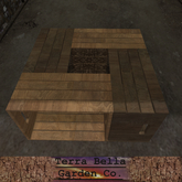 Inlaid Glass and Crates Table