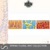 Swank & Co. Spring Floral Mat Collection (Box)