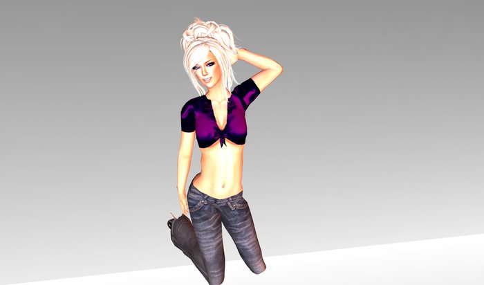 !Trio! knot top- purple