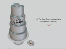 {C} Oh.Baby Booties Cake Blue
