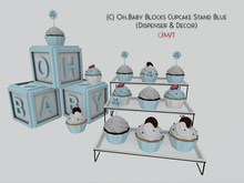 {C} Oh.Baby Blocks Cupcake Stand Blue
