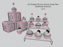 {C} Oh.Baby Blocks Cupcake Stand Pink