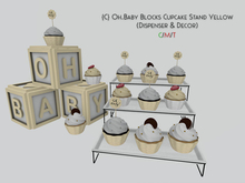 {C} Oh.Baby Blocks Cupcake Stand Yellow