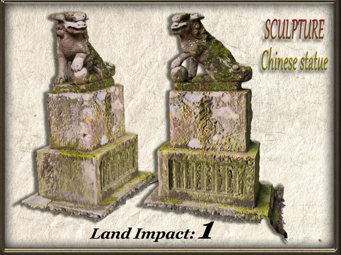 SCULPTURE - Chinese statue (1 Li) Full Perm
