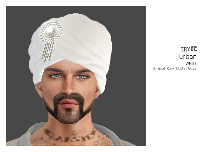 - Trybe - Turban White - Wrap Hat