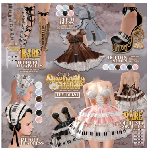 :Moon Amore: Orchesta / Cello Dress /  Lilac