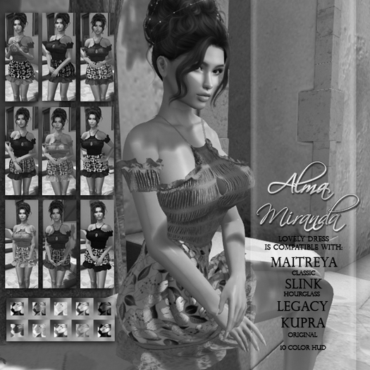 (Add to Unbox) DEMO .: AlmaMiranda :. Hibiscus Ruched Dress