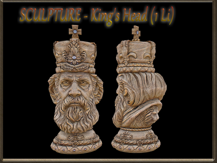 SCULPTURE - King's Head (1 Li) Full Perm