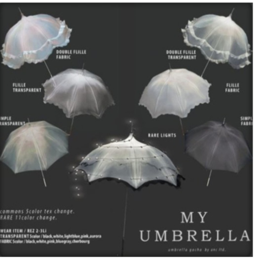 {anc} my umbrella light RARE / wear