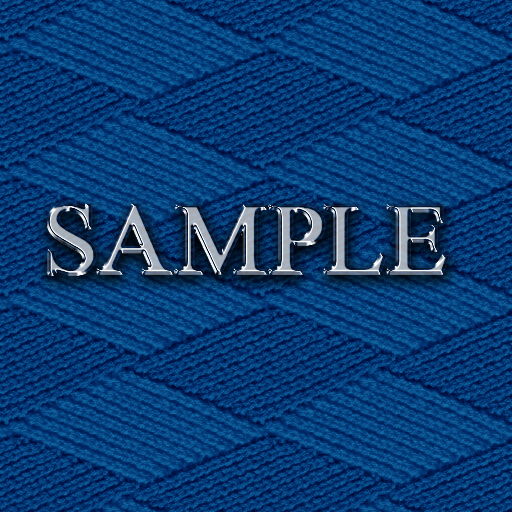 Zoy Texture [ DIAMOND KNIT 16 ] Seamless - Blue