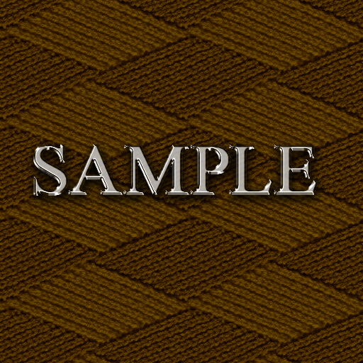 Zoy Texture [ DIAMOND KNIT 16 ] Seamless - Brown