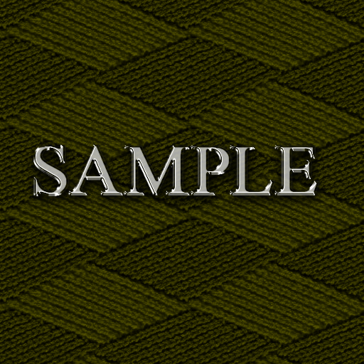 Zoy Texture [ DIAMOND KNIT 16 ] Seamless - Moss Green